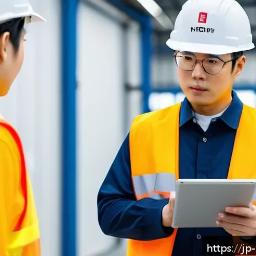 경비지도사 자격증으로 전문성 높이기 - A professional security manager conducting a detailed risk assessment at a modern industrial facilit...