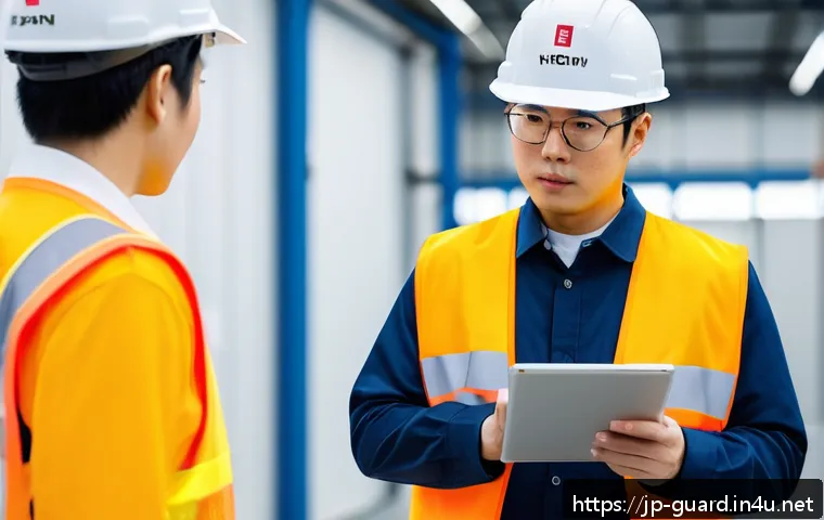 경비지도사 자격증으로 전문성 높이기 - A professional security manager conducting a detailed risk assessment at a modern industrial facilit...